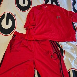 Under Armour Kids Red Matching Set
